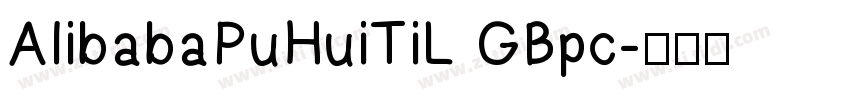 AlibabaPuHuiTiL GBpc字体转换